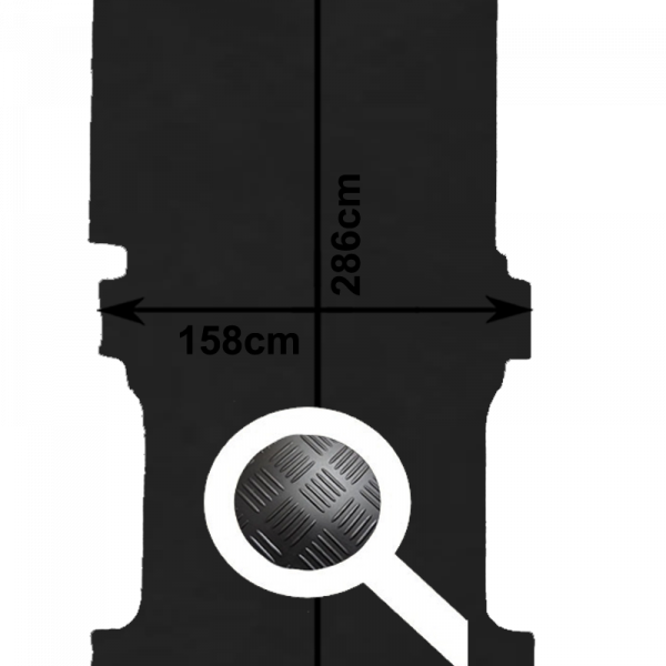 Laadvloermat Volkswagen Transporter T5/T6 L2 enkelcabine vanaf 2003