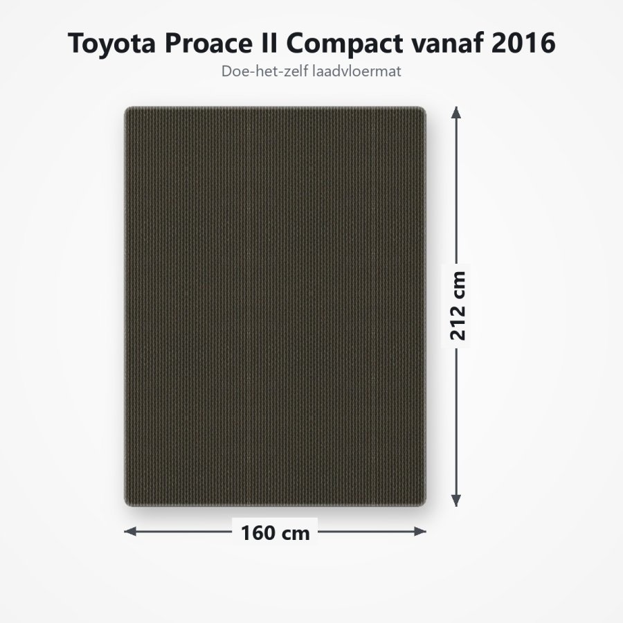 Laadvloermat Toyota Proace Compact vanaf 2016
