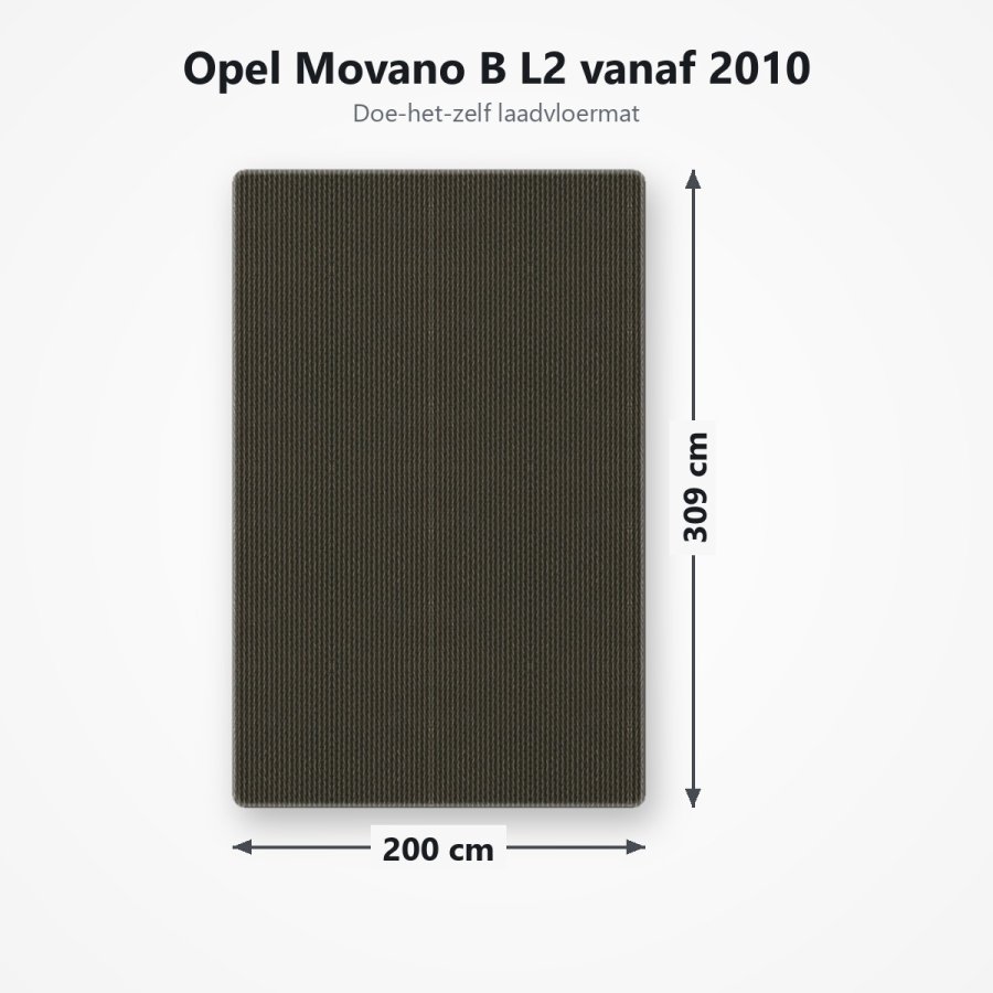 Laadvloermat Opel Movano B L2 vanaf 2010