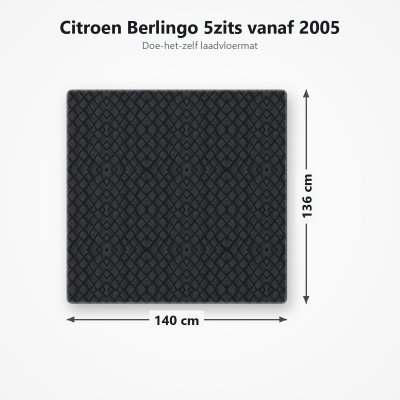Laadvloermat Citroen Berlingo 5zits vanaf 2005
