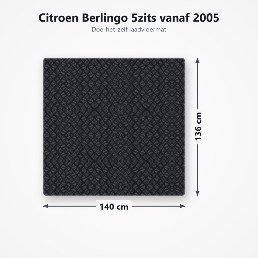 Laadvloermat Citroen Berlingo 5zits vanaf 2005