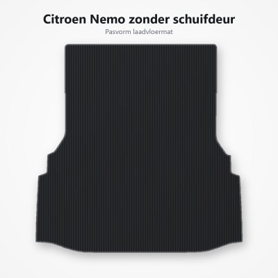 Laadvloermat Citroen Nemo vanaf 2007 zonder schuifdeur